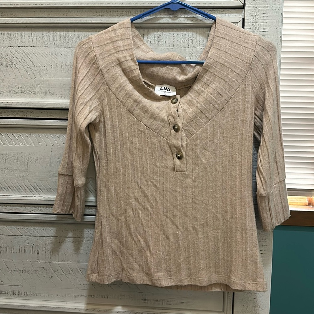 LNA Tan Top. Small.